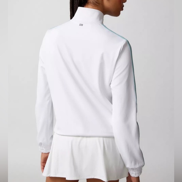 NWT $178 Splits59 Ox Techflex Zip-Up Track Jacket in White - Picture 3 of 6